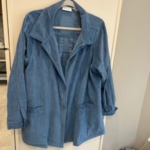 XL  CW Classics corduroy swing lightweight coat, light blue